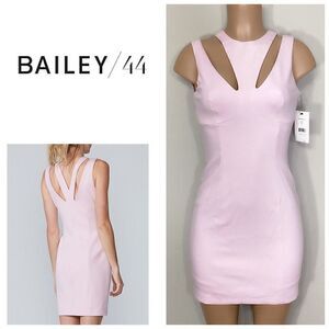 New. BAILEY 44 pink cut out mini dress. Retails $198